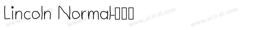 Lincoln Normal字体转换